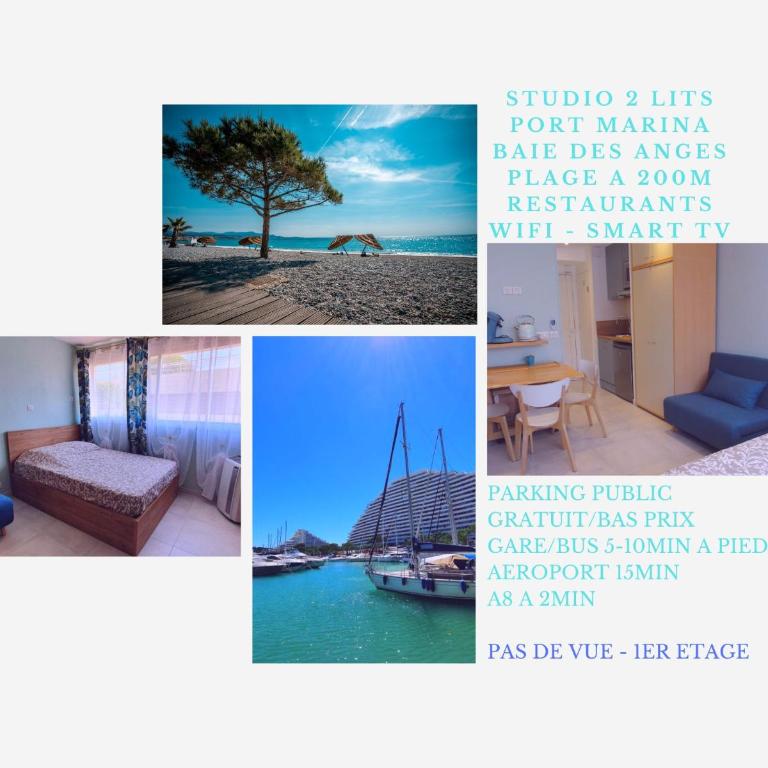 Studio confort, plages proche, wifi, 2 lits - FAME MARINA BAIE DES ANGES - Studio Supérieur - 1