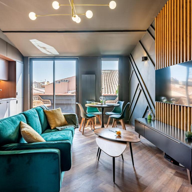LOFT EN VILLE - Duplex Terrasse coeur historique avec vue dégagée & Parking souterrain Offert - Appartement Deluxe - 16