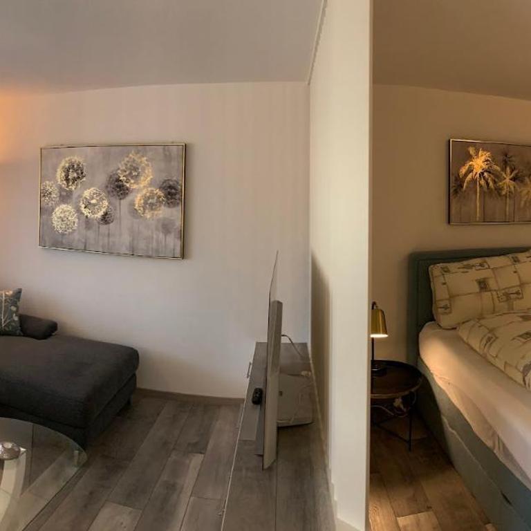 Wohnungen Matterhorn & Aletschhorn im Valere B Leukerbad - Studio mit Bergblick - 7