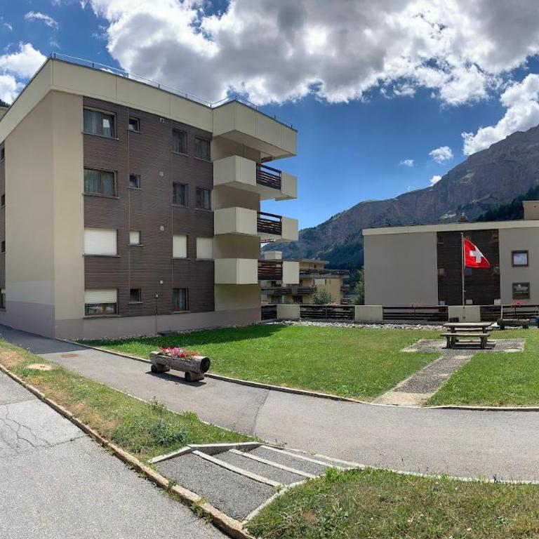 Wohnungen Matterhorn & Aletschhorn im Valere B Leukerbad - Studio mit Bergblick - 14