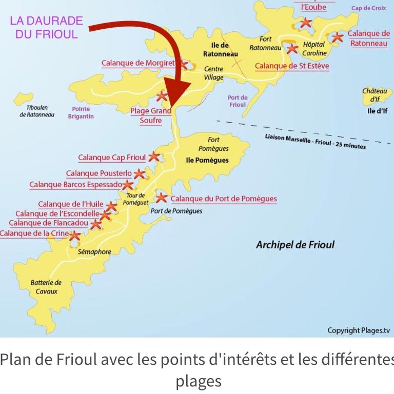 île du Frioul, la daurade du Frioul, marseille - Appartement 1 Chambre - 11