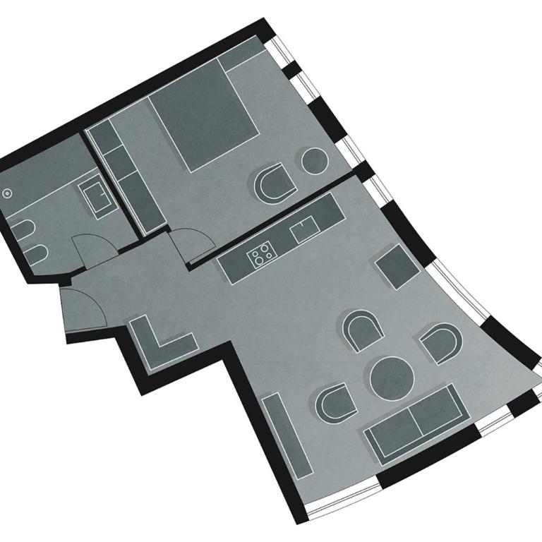 Bettstadt Apartments - Apartment mit 1 Schlafzimmer - 2