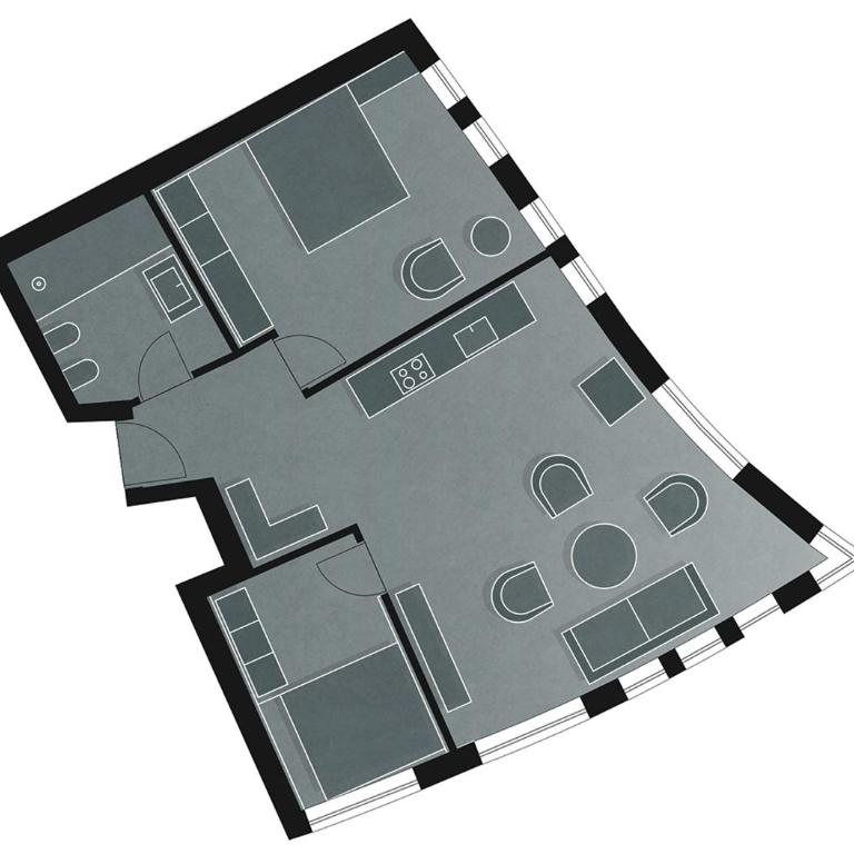 Bettstadt Apartments - Apartment mit 2 Schlafzimmern - 4