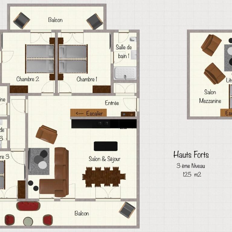 Hameau des Prodains - Résidence - Appartement de Grand Standing avec Mezzanine - 17