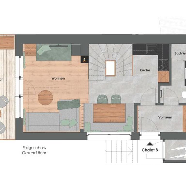 ZAGLGUT Premium Hotel & Chalets, Zell am See-Kaprun - Wellness & Infinity Pool, Air Conditioning, Panoramic Views & Summer Card Included - Chalet mit 3 Schlafzimmern, Sauna und Außenbadewanne - 6