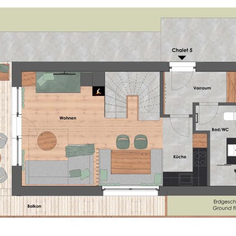 ZAGLGUT Premium Hotel & Chalets, Zell am See-Kaprun - Wellness & Infinity Pool, Air Conditioning, Panoramic Views & Summer Card Included - Chalet mit 2 Schlafzimmern - 6