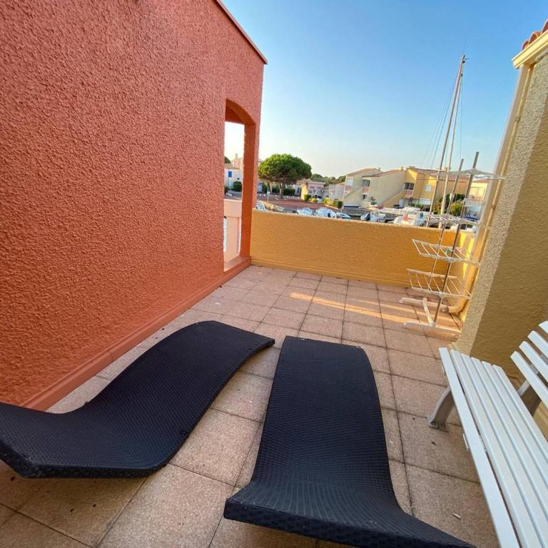 Marina 5P avec piscine et terrasses, 4 chambres, clim, parking, proche plage et commerces, Port Barcarès - FR-1-81-554 - Villa - 15