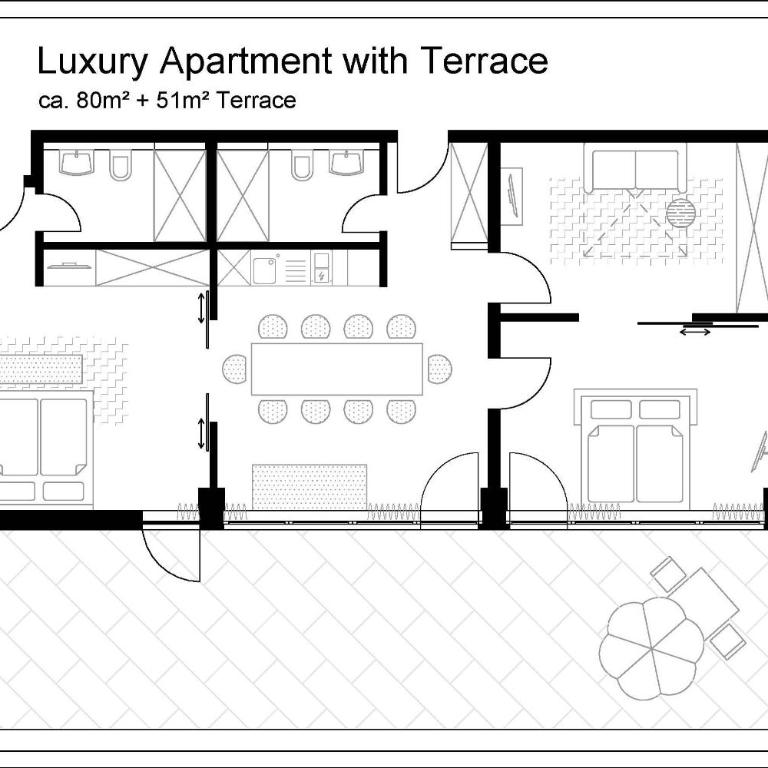 MLOFT Apartments München - Three-Bedroom Apartment with kitchenette (6 Adults) - 2