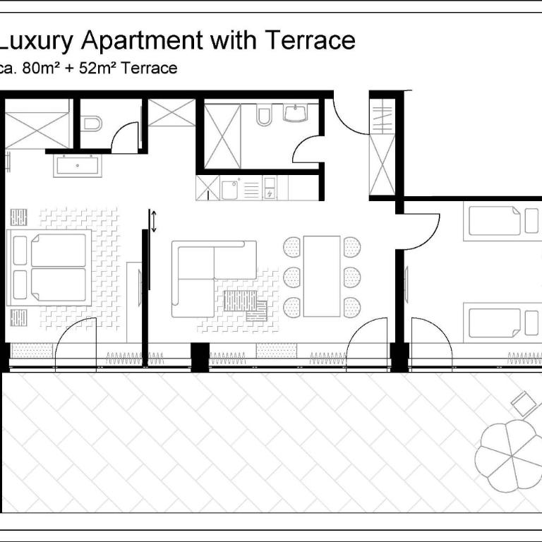 MLOFT Apartments München - Two-Bedroom Apartment with kitchenette and terrace (6 Adults) - 1