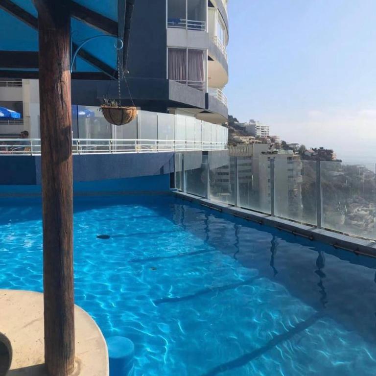 Arriendo Departamento, vista al mar, frente playa de Cochoa, Reñaca - One-Bedroom Apartment - 12