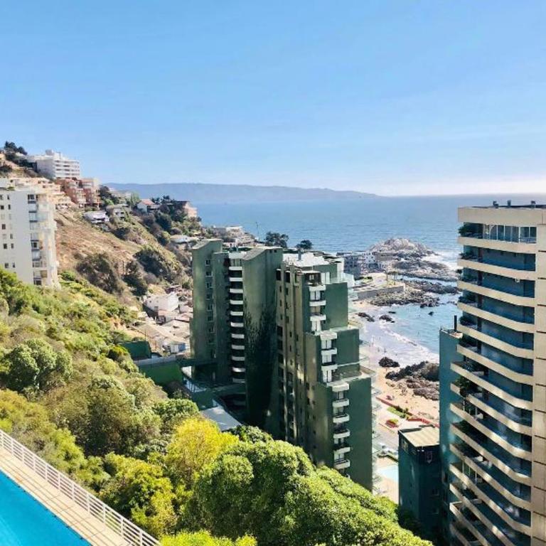 Arriendo Departamento, vista al mar, frente playa de Cochoa, Reñaca - One-Bedroom Apartment - 13