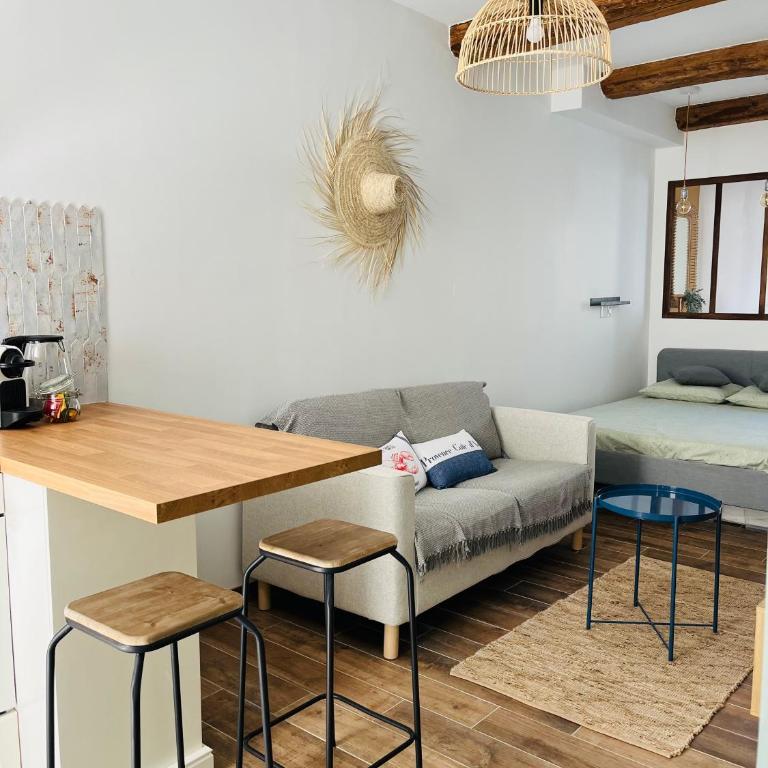 Studio d'exception Mourillon CLIM & plage à pied - Appartement 1 Chambre - 12