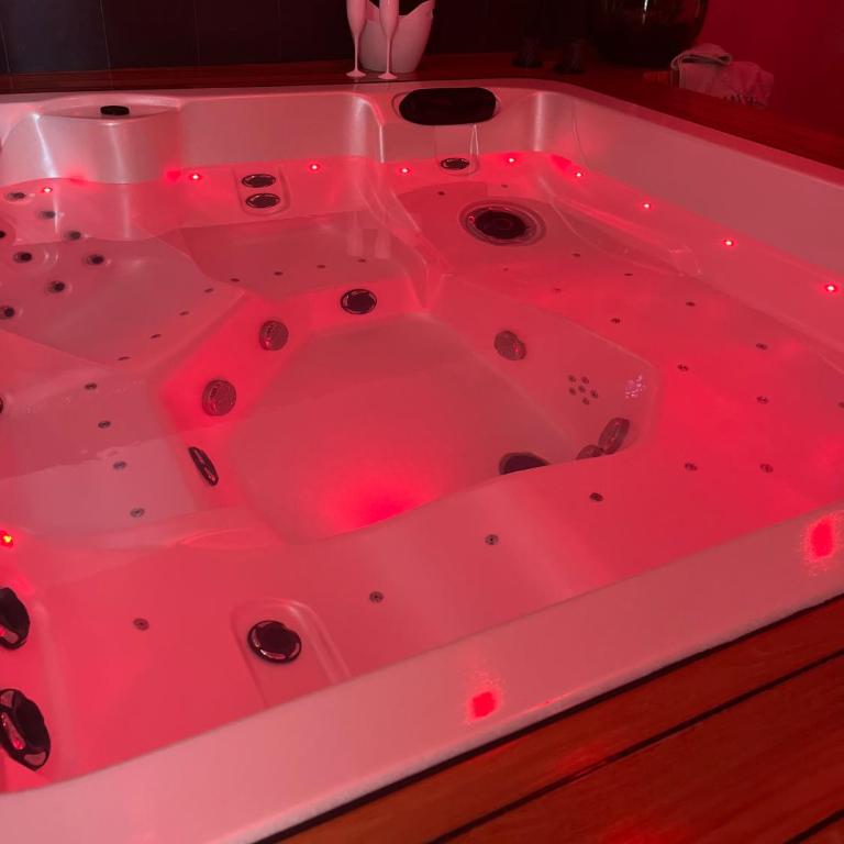 SUITE 785 Chambre Jacuzzi Sauna - Chambre Lit King-Size avec Baignoire Spa - 9