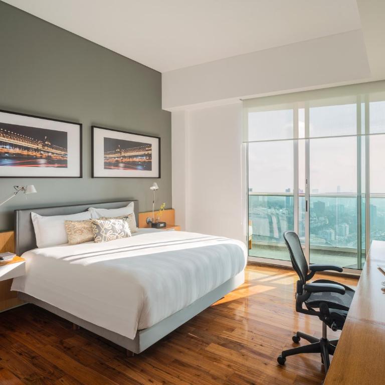 The Paragon Hotel Mexico Santa Fe By Accor - Suite Estudio con cama extragrande y vistas - 8