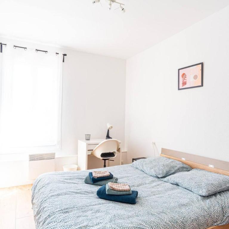Dolce vita - proche gare - 3 chambres - 3 salles de bain - Apartment mit Dusche - 9