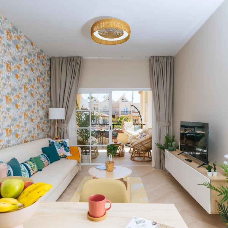 Amazing renovated pool view Apt, Aircon, 2 min to Fañabe Beach - Apartamento Superior - 11