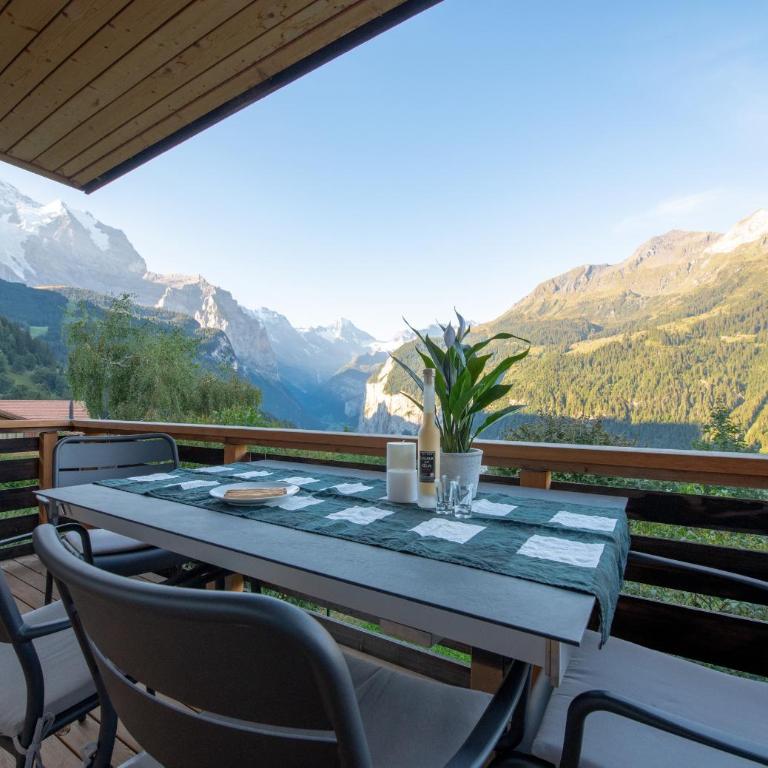 Chalet Iris - Apartment mit Blick auf die Berge - 16
