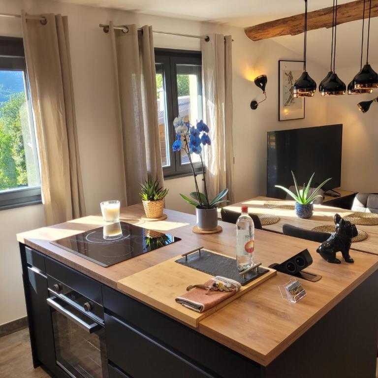 gîteduruisseau73, maison entière au coeur des Alpes, terrasse exposée sud, garage clos, 2 chambres, 2 salle de bains, en bordure de forêt, calme, détente et repos assurés ! - Maison 2 Chambres - 17