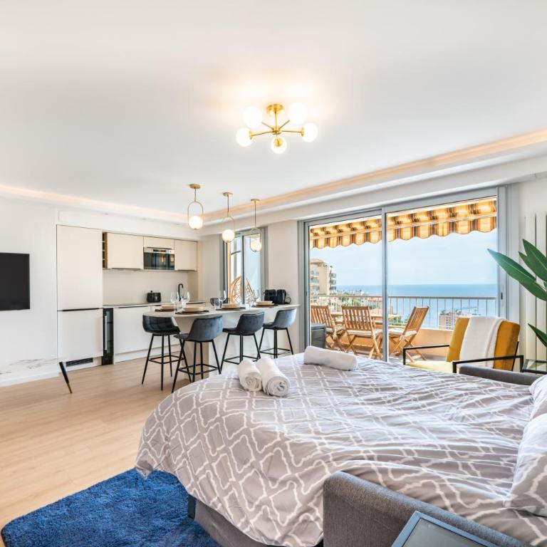 Baie de Monaco - Terrasse vue mer - Parking - AF - Apartment mit 2 Schlafzimmern - 4