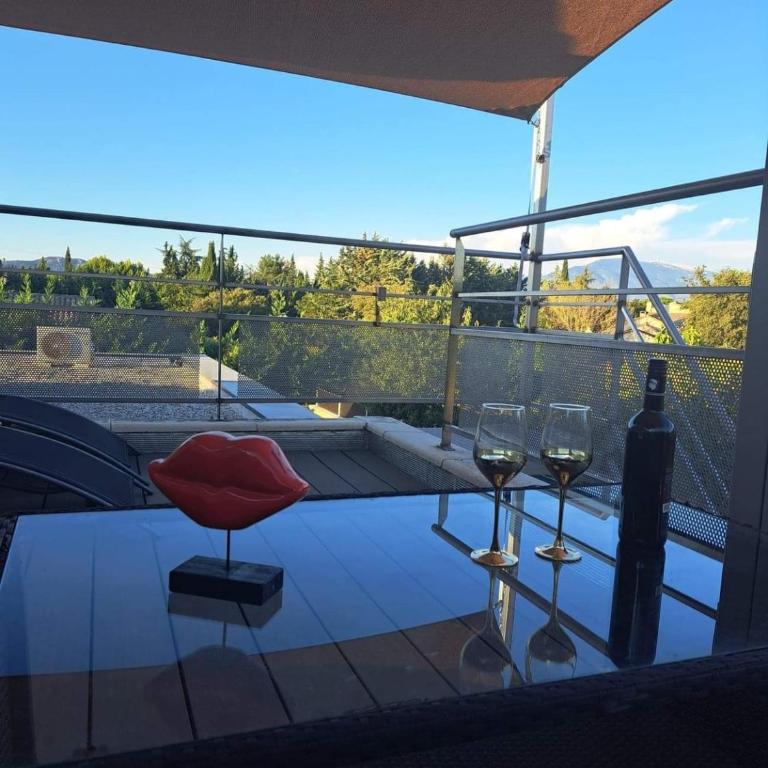 L'Aurore Love Room de prestige jacuzzi sauna piscine chauffée cuisine - Maison 1 Chambre - 24