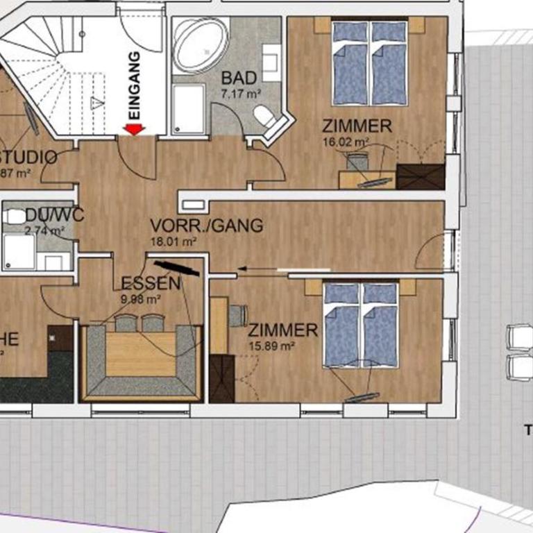 Appartements Sonnenstein Sölden, close to lift & centre - Apartment mit 3 Schlafzimmern - 17