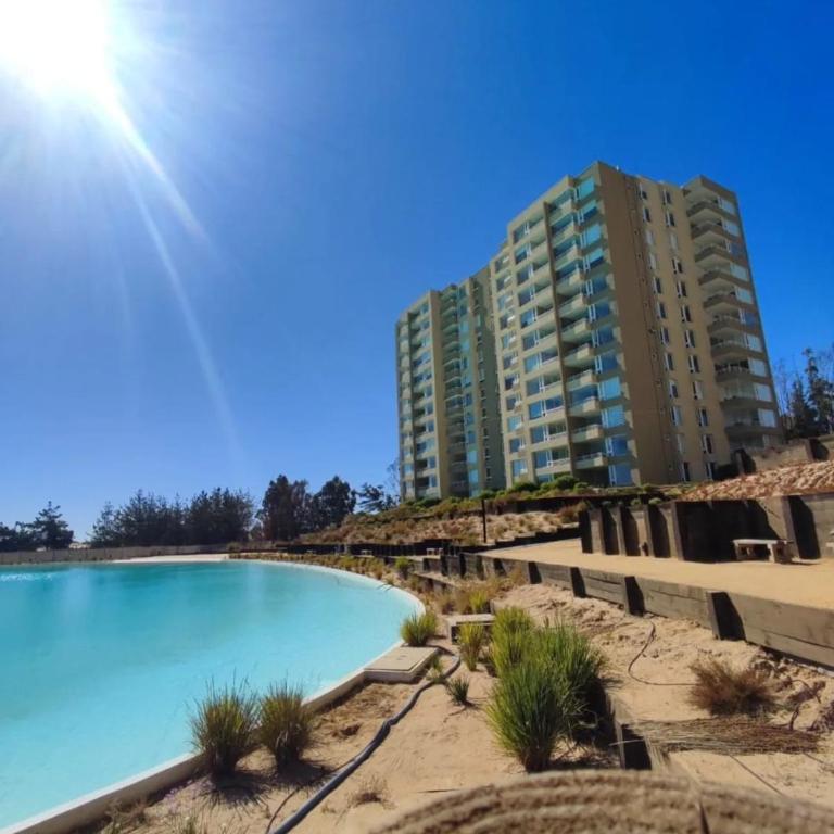 Departamento LagunaMar Las Cruces 3D2B Piscina y Estacionamiento kayak - Apartamento de 3 dormitorios - 30