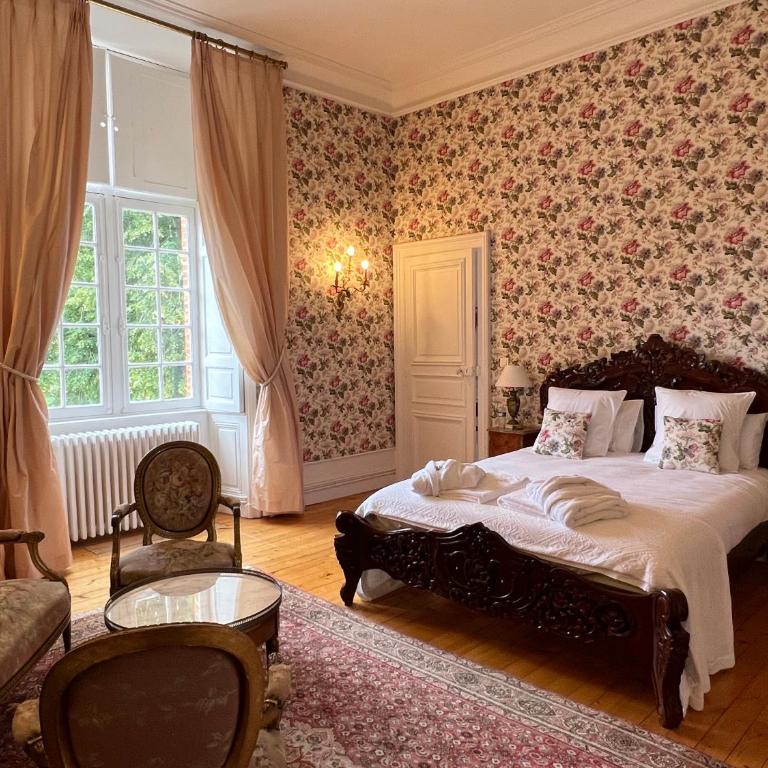 24H LE MANS Château de Lauresse chambres d'hôtes Luxe, avec services - Chambre Double Familiale - 1