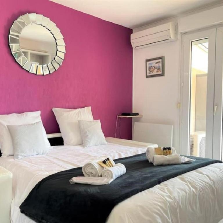 Appartement "La Détente" St Raphaël, au calme, vue piscine, climatisé - Apartment mit 1 Schlafzimmer - 6