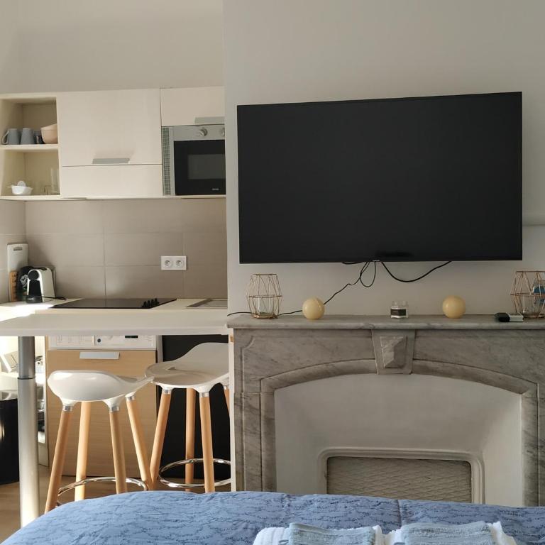STUDIO CANNES A 5 MN A PIED DE LA GARE TOUT CONFORT AVEC BALCON - Appartement 1 Chambre - 5