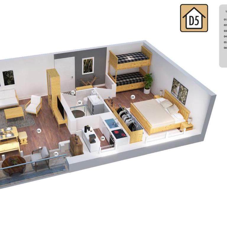 Ferienwohnanlage Oberaudorf - Classic Ferienapartment mit 2 Zimmern - D5 - 9