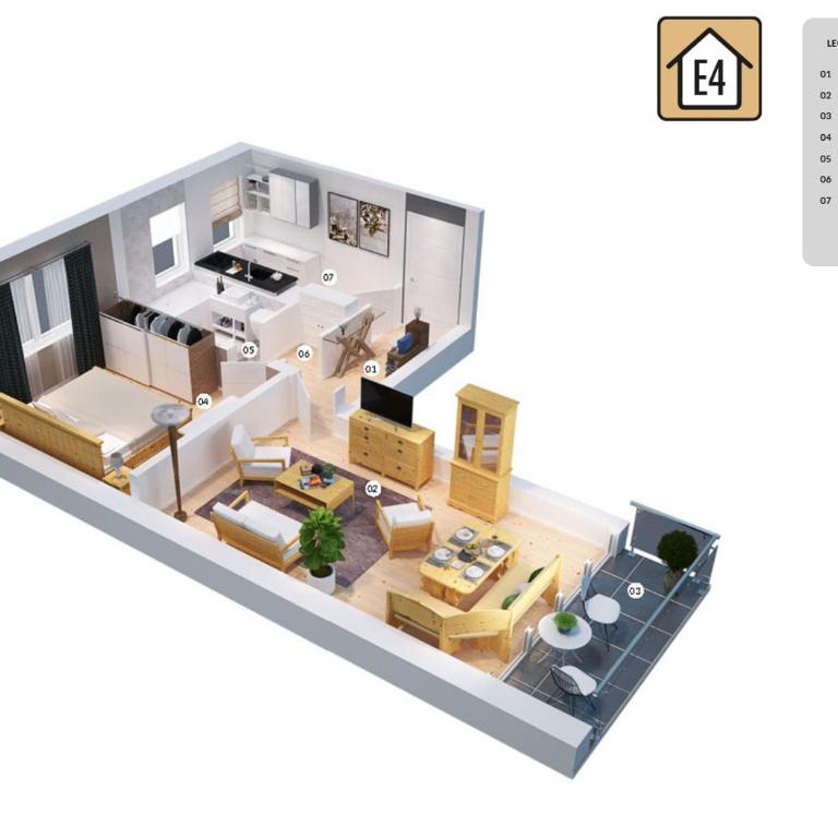 Ferienwohnanlage Oberaudorf - Classic Ferienapartment mit 2 Zimmern - E4 - 8