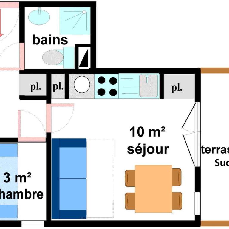 Appartement pour 4 personnes à Val Cenis Lanslevillard, proche remontées mécaniques et commerces - FR-1-508-231 - Appartement (4 Adultes) - 7