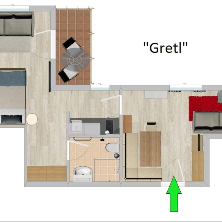 Ferienwohnungen am Schlossberg - Partner von Oberstaufen PLUS - 2-Rooms Apartment Economy, back of the building - 2