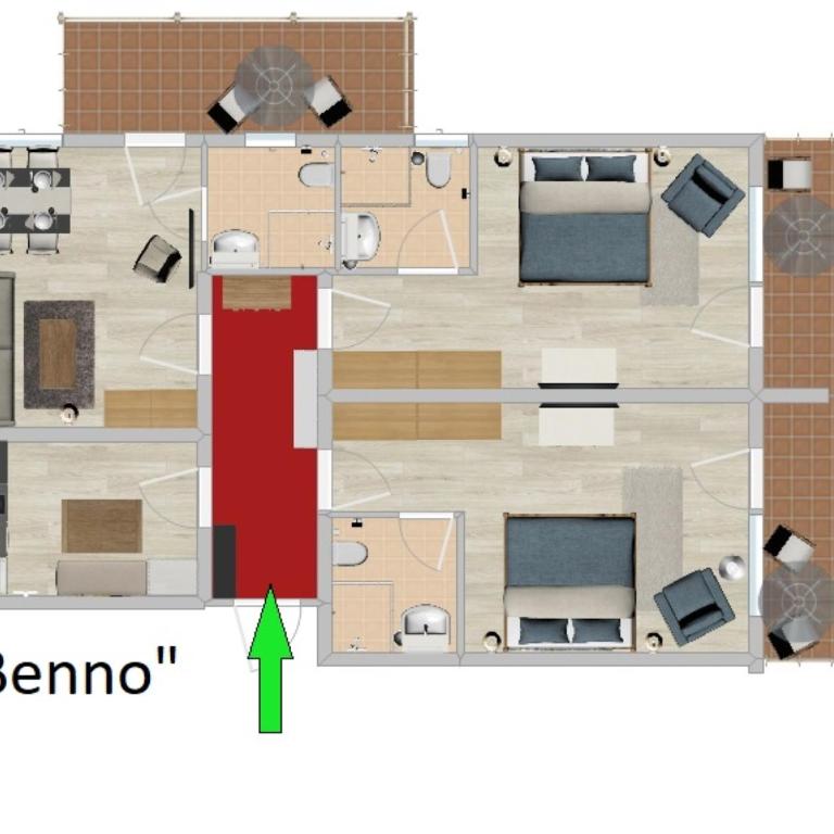Ferienwohnungen am Schlossberg - Partner von Oberstaufen PLUS - Appartamento Trilocale con 2 Balconi - 4
