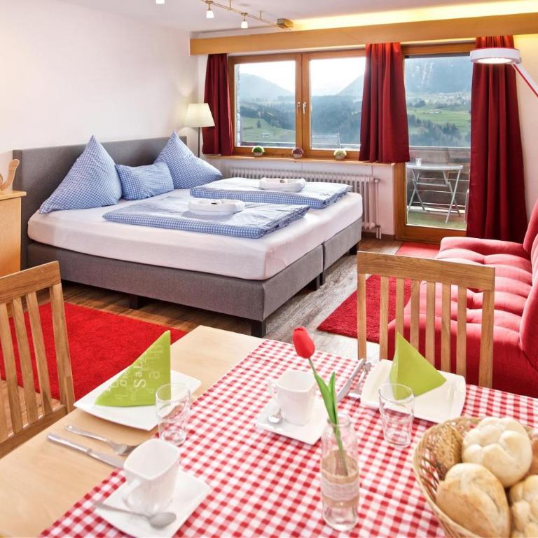 Ferienwohnungen am Schlossberg - Partner von Oberstaufen PLUS - Appartamento Monolocale con Balcone e Vista Montagna - 4