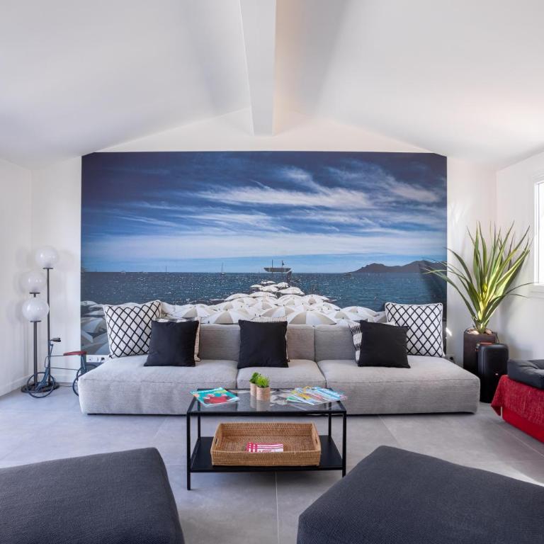 Cannes Experience Pastour Privatize 6 aparts 10bedrooms&9baths 11doublebeds with his duplexpenthouse ROOFTOP close palais congres beaches et Suquet - Maison de Vacances - 4
