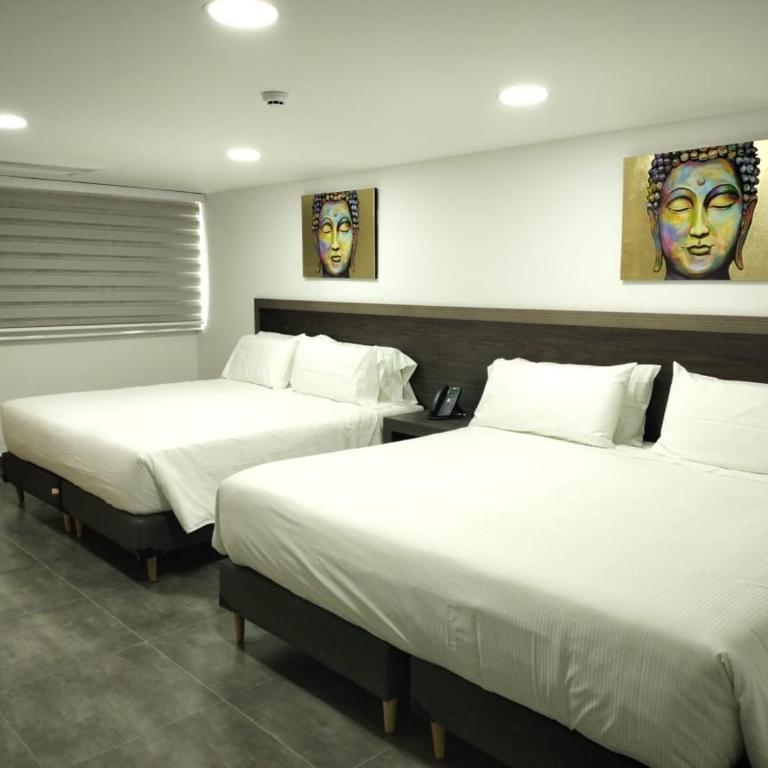 Hotel Qatar Cali - Double Room with Two Double Beds - 1