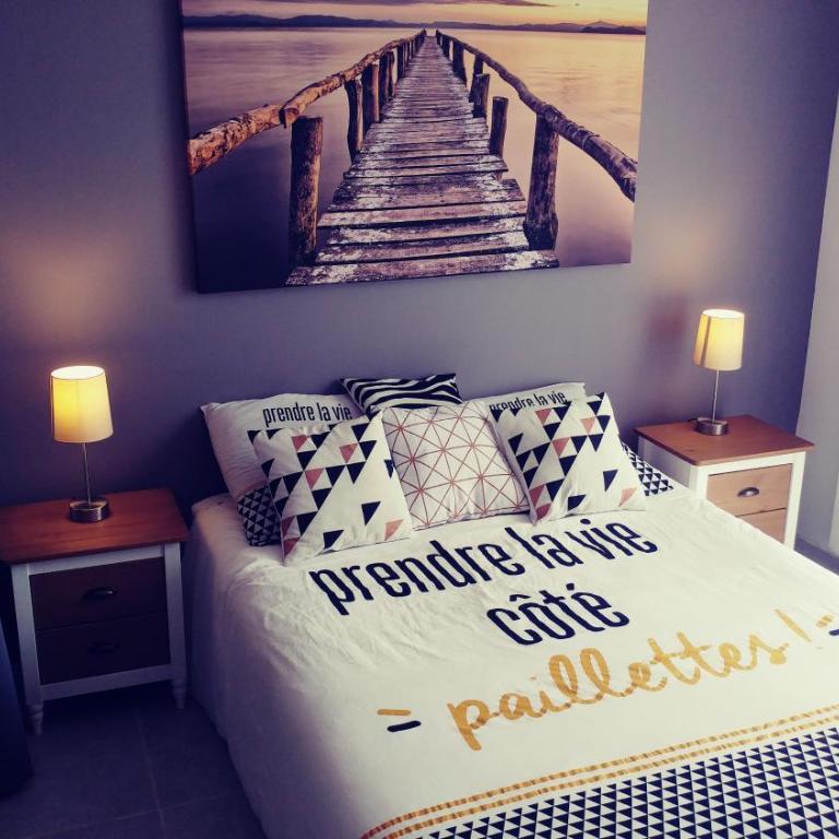 Agréable T3 avec jardin et parking privé, à 350m du centre ville et des plages, wifi, remise supplémentaire de 10 pourcent pour une location à la semaine - Appartement 2 Chambres - 21