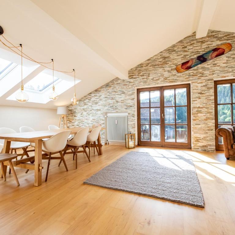 Dachgeschoss Wohnung Akelei am Fuße der Zugspitze - Apartment mit Blick auf die Berge - 18