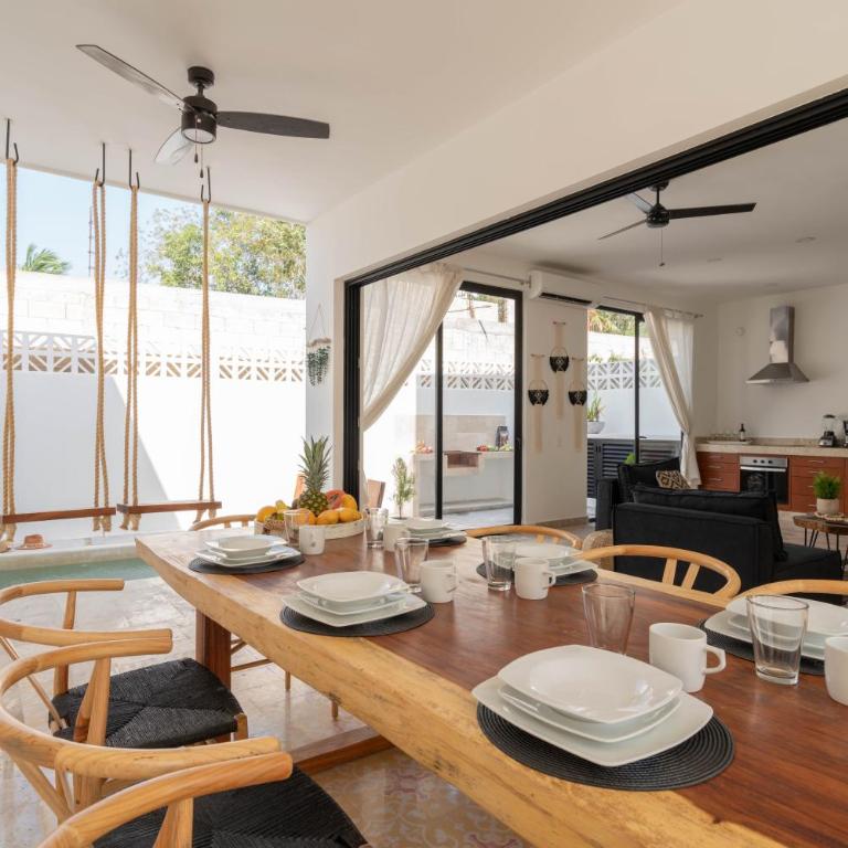 Tulum Cozy 3 Bedrooms Townhome-Centrally Located-Gated-WIFI - Apartamento Dúplex - 8