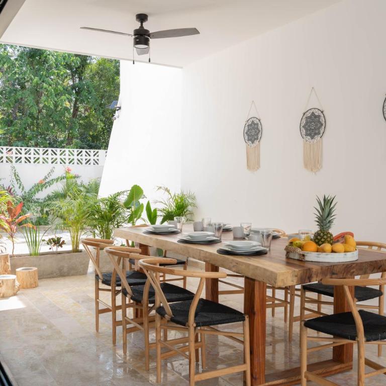 Tulum Cozy 3 Bedrooms Townhome-Centrally Located-Gated-WIFI - Apartamento Dúplex - 14