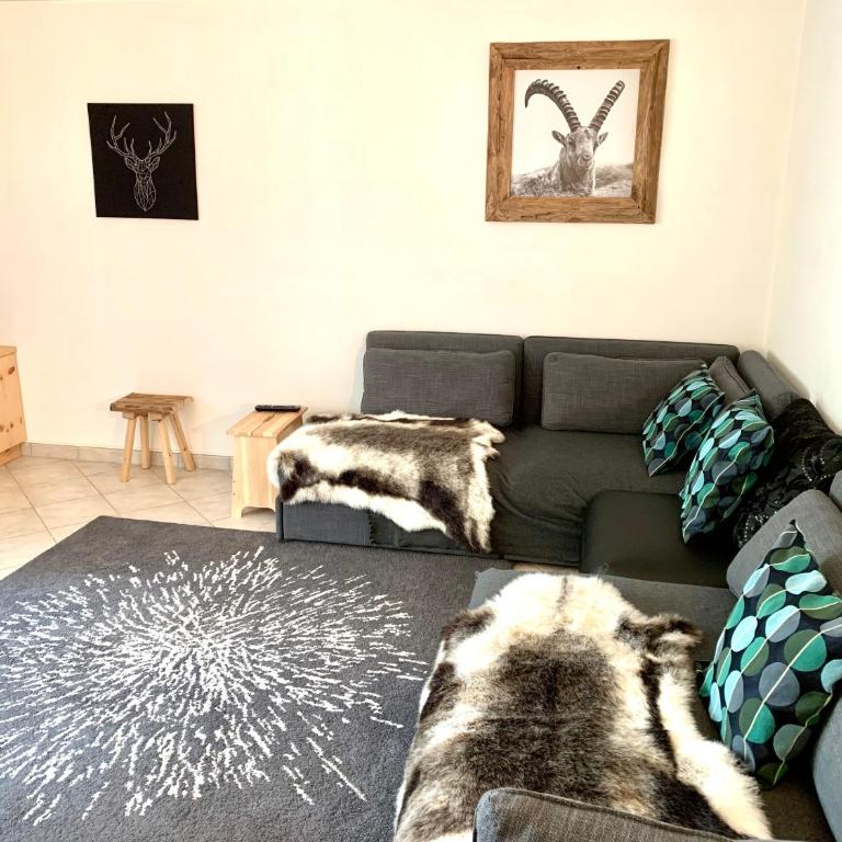 Holiday Apartment Gian - close to the Kongresshaus, the ice hockey stadium, cross-country skiing, the Eau-la-la indoor pool and wellness, large supermarket, 2 bus stops, with an indoor garage and fully equipped - Apartment mit 1 Schlafzimmer - 7