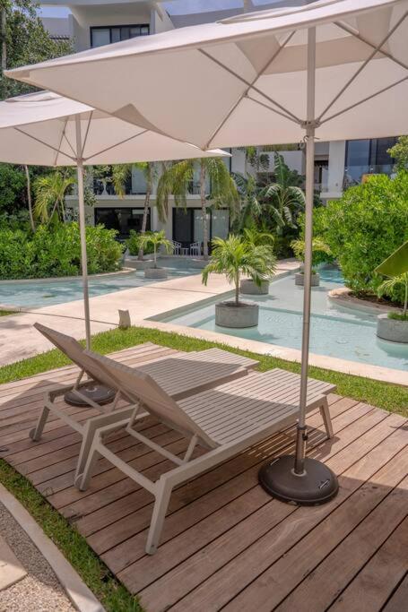 Amplio departamento con alberca swim-up - Apartamento de 1 dormitorio - 11