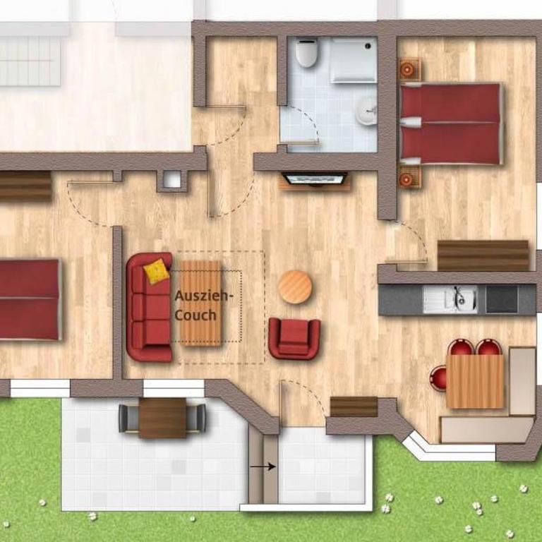 Ferienhof Almfrieden - Apartment mit 2 Schlafzimmern - 1