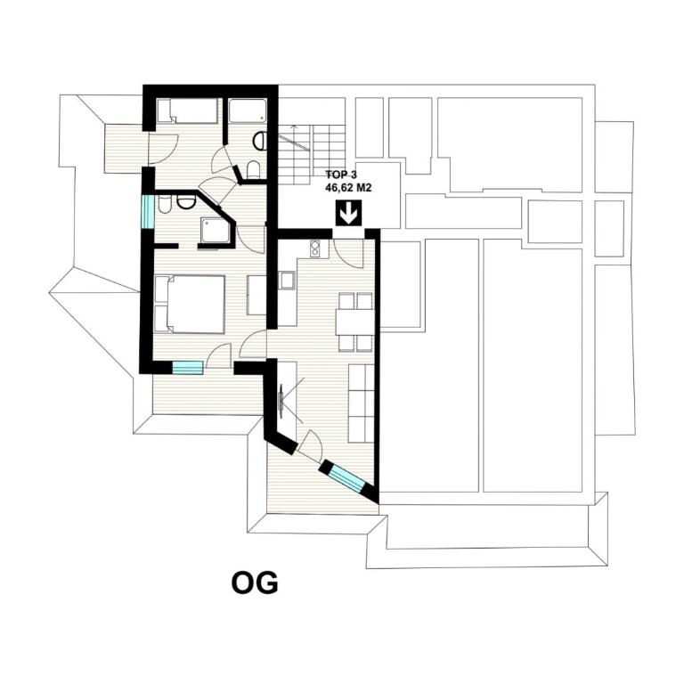 Garni Stefani - Apartment mit Terrasse - 3
