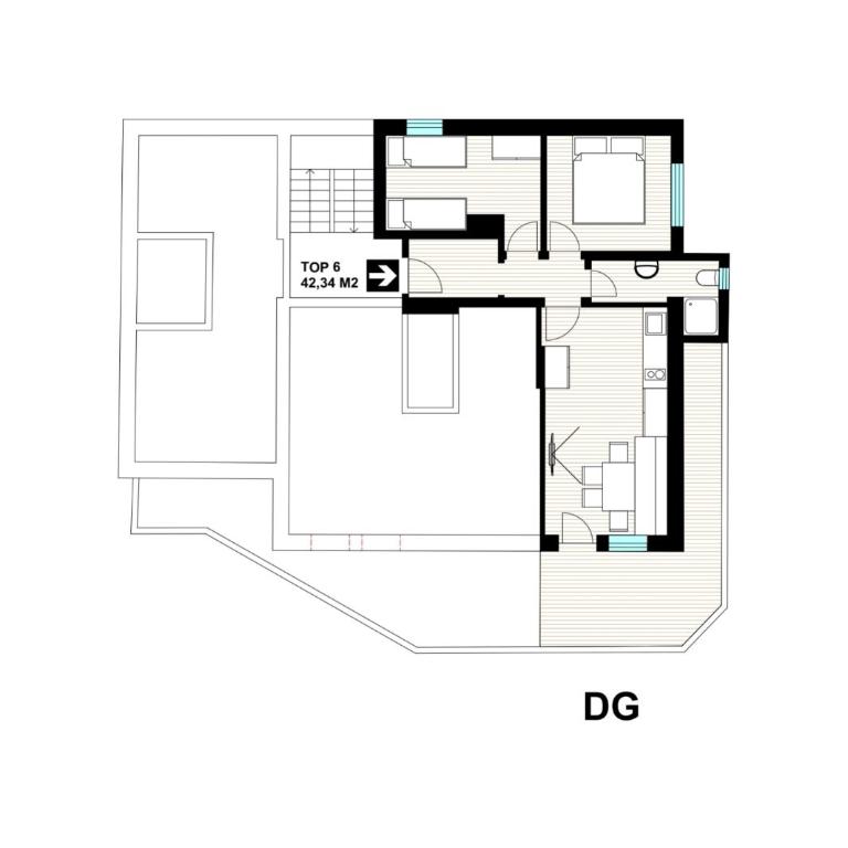 Garni Stefani - Apartment mit Balkon - 1