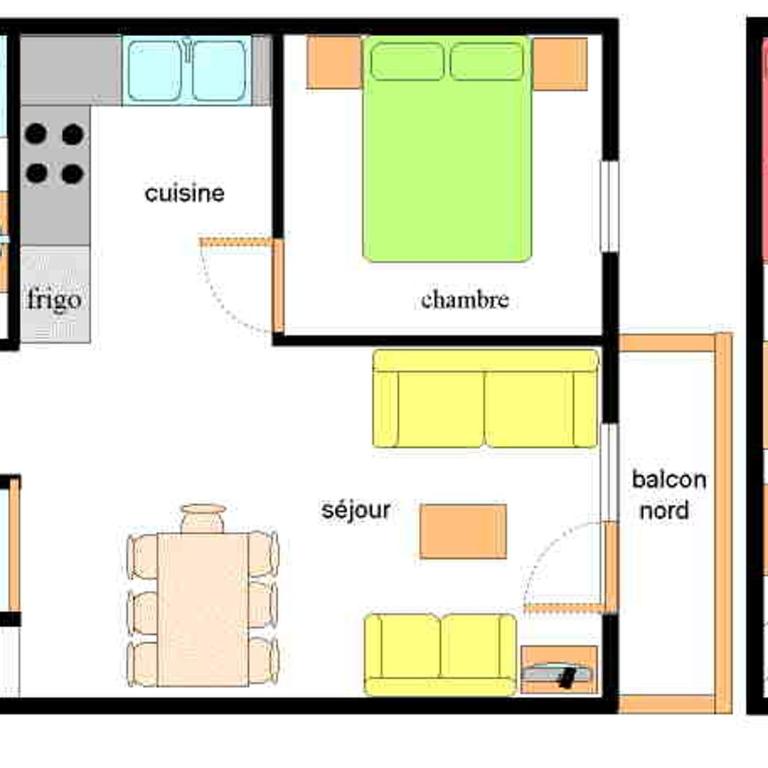 Appartement 6/7 pers, proche pistes, Wi-Fi, parking - FR-1-508-117 - Appartement (6 Adultes) - 6
