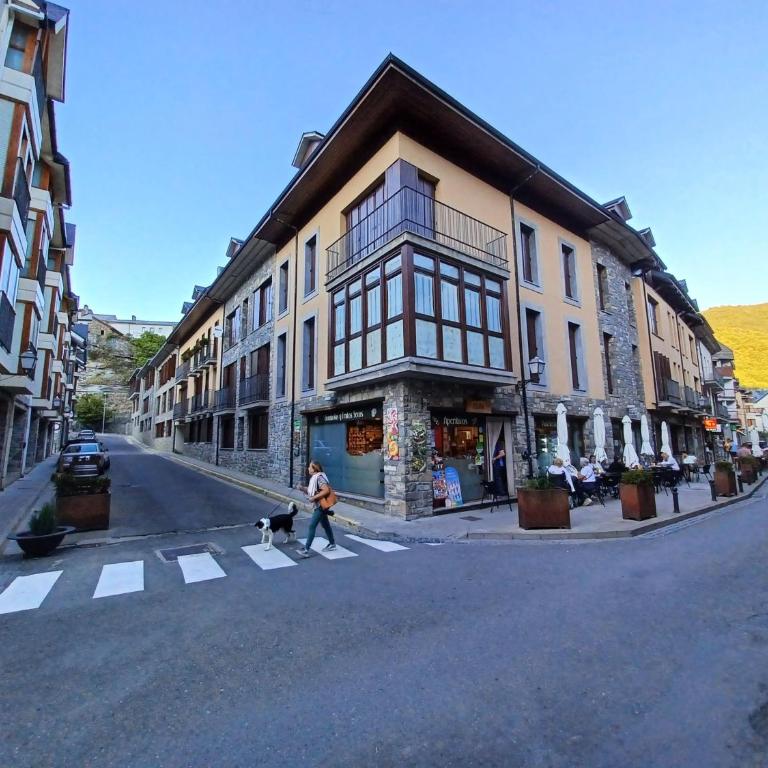 En el pleno centro de Biescas con garaje, ascensor, ventiladores y WiFi - Three-Bedroom Apartment - 24