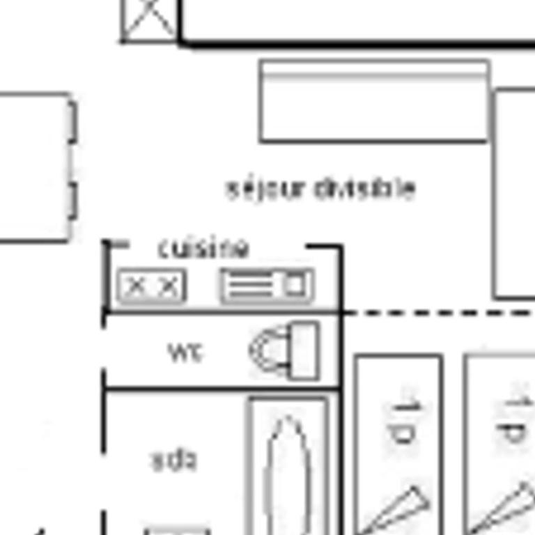 Studio fonctionnel au centre, balcon, 3/4 pers., vue pistes - Studio - 7