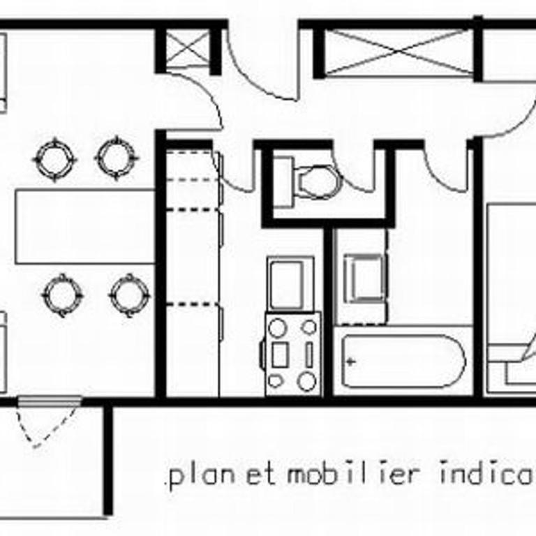 Appartement cosy au cœur de Plagne Bellecôte pour 5, balcon - One-Bedroom Apartment - 2
